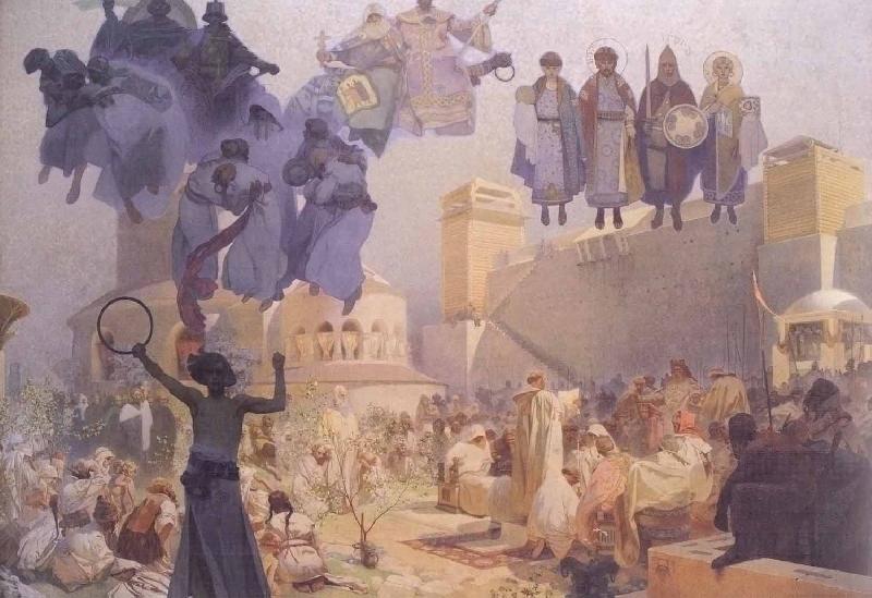 Alfons Mucha Slavs in their Original Homeland: Between the Turanian Whip and the sword of the Goths